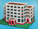 Plimpton era set #3X manual, April, 1951, Front Cover showing the famous model of the Block of Flats